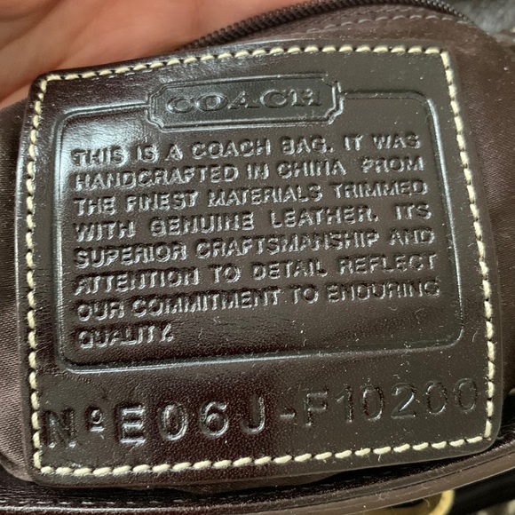 COACH Factory Leather and Tweed Hand Bag - Picture 14 of 16